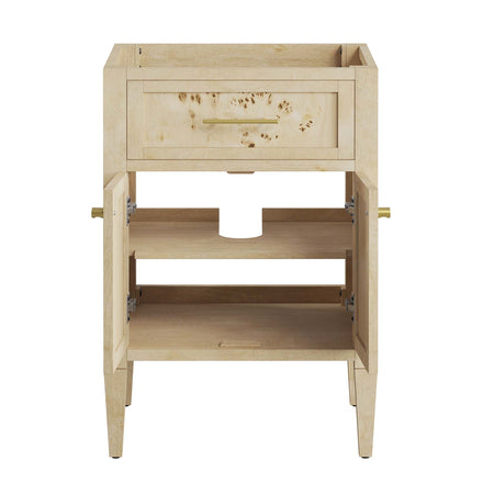 Elysian 24" Wood Bathroom Vanity Cabinet (Sink Basin Not Included) in Burgundy