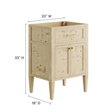 Onyx 24" Wood Bathroom Vanity Cabinet (Sink Basin Not Included) in Burgundy