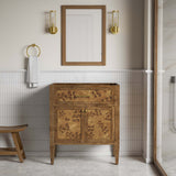 Onyx 30" Bathroom Vanity Cabinet (Sink Basin Not Included) in Brown