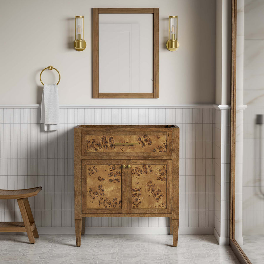 Onyx 30" Bathroom Vanity Cabinet (Sink Basin Not Included) in Brown