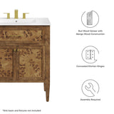 Onyx 30" Bathroom Vanity Cabinet (Sink Basin Not Included) in Brown
