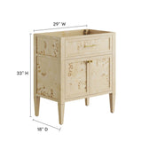 Onyx 30" Bathroom Vanity Cabinet (Sink Basin Not Included) in Burgundy