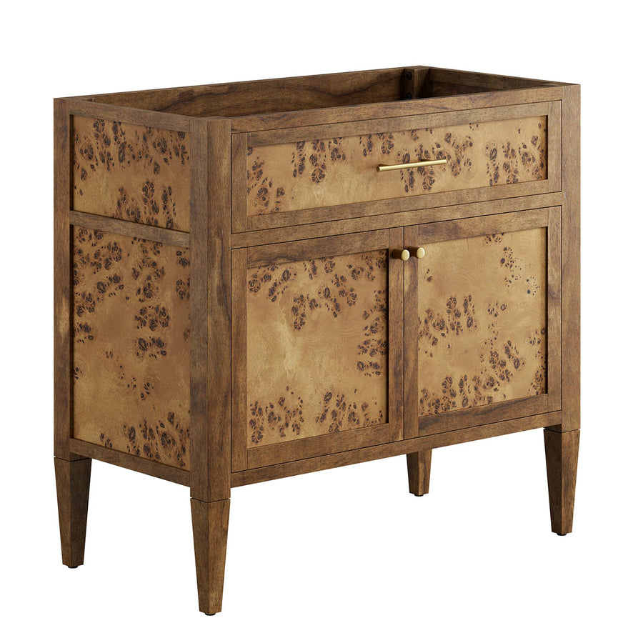 Onyx 36" Wood Bathroom Vanity Cabinet (Sink Basin Not Included) in Brown