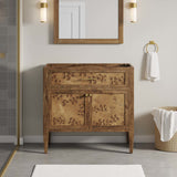 Onyx 36" Wood Bathroom Vanity Cabinet (Sink Basin Not Included) in Brown
