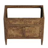 Onyx 36" Wood Bathroom Vanity Cabinet (Sink Basin Not Included) in Brown