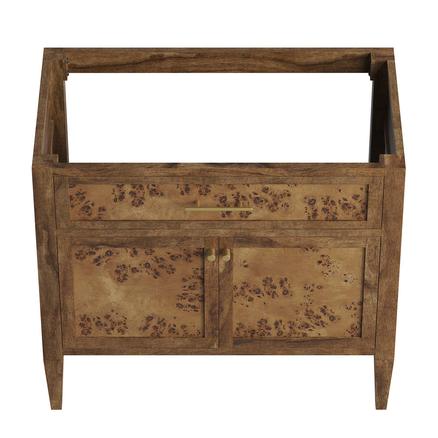 Onyx 36" Wood Bathroom Vanity Cabinet (Sink Basin Not Included) in Brown