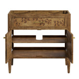 Onyx 36" Wood Bathroom Vanity Cabinet (Sink Basin Not Included) in Brown