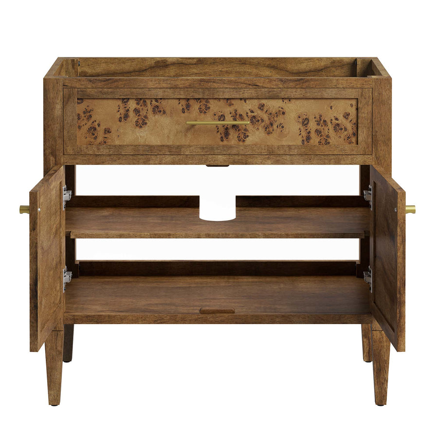 Onyx 36" Wood Bathroom Vanity Cabinet (Sink Basin Not Included) in Brown