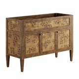 Onyx 48" Wood Bathroom Vanity Cabinet (Sink Basin Not Included) in Brown