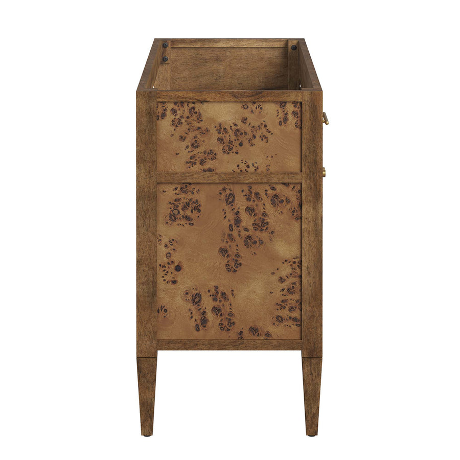 Onyx 48" Wood Bathroom Vanity Cabinet (Sink Basin Not Included) in Brown