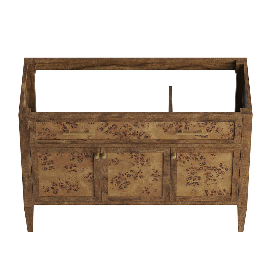Onyx 48" Wood Bathroom Vanity Cabinet (Sink Basin Not Included) in Brown