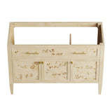 Onyx 48" Wood Bathroom Vanity Cabinet (Sink Basin Not Included) in Burl