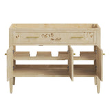 Onyx 48" Wood Bathroom Vanity Cabinet (Sink Basin Not Included) in Burl