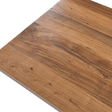 Zora 96" Crank Adjustable Height Dining and Conference Table in Black Natural