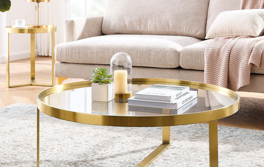 Westport Coffee Table in Gold