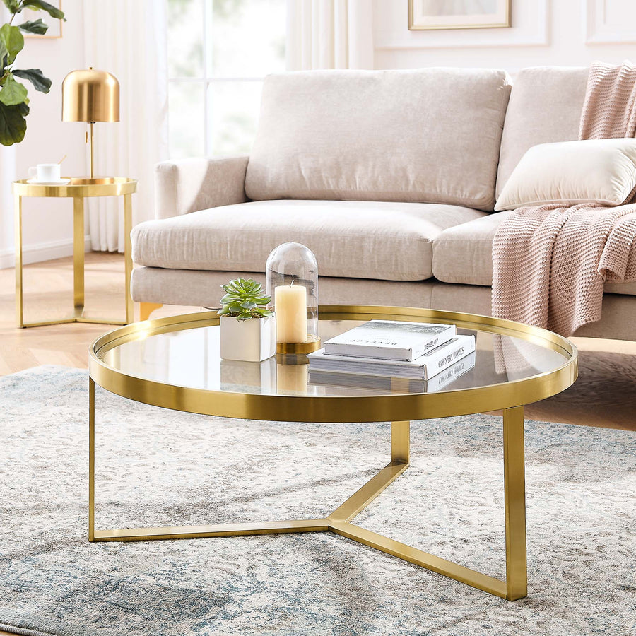 Westport Coffee Table in Gold