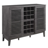 Vera Bar Cabinet in Charcoal