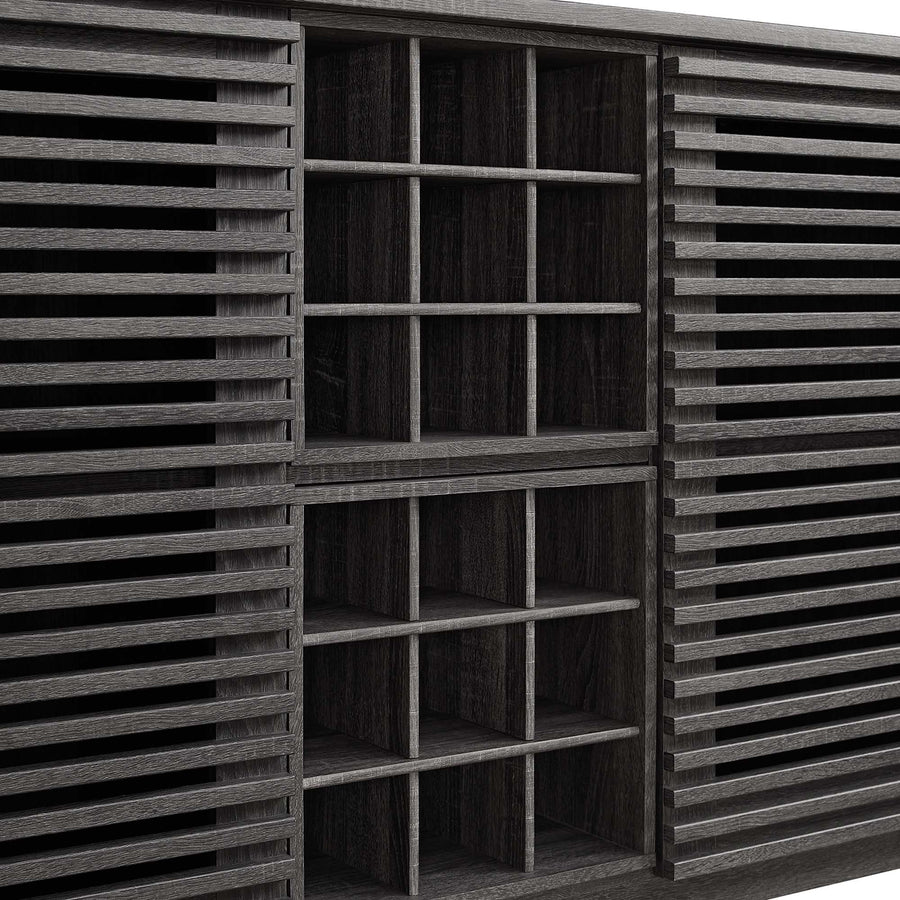Vera Bar Cabinet in Charcoal