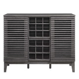 Vera Bar Cabinet in Charcoal