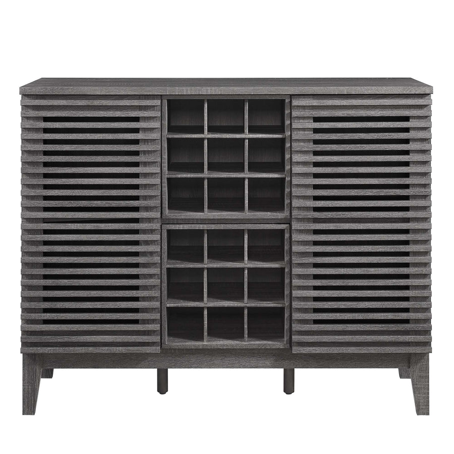 Vera Bar Cabinet in Charcoal