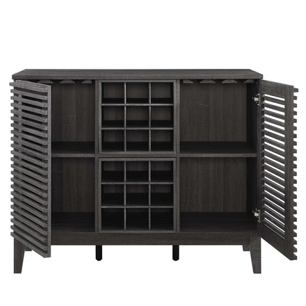 Render Bar Cabinet in Charcoal