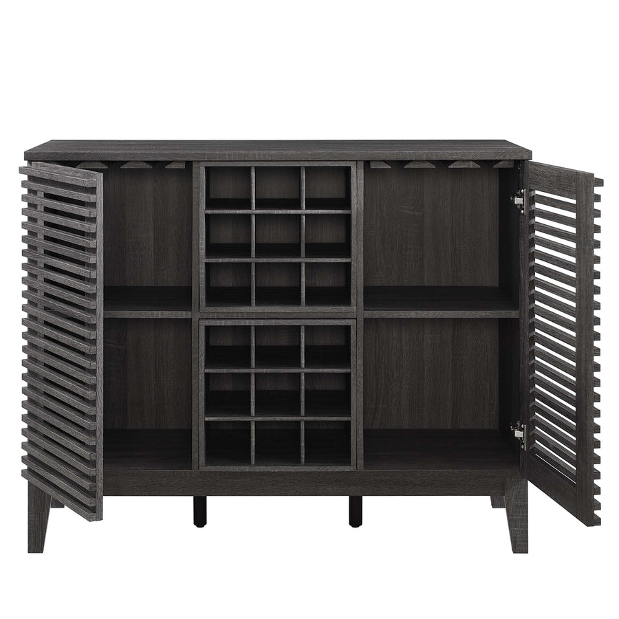 Vera Bar Cabinet in Charcoal