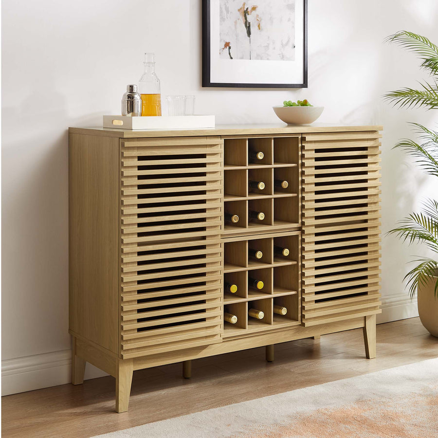Vera Bar Cabinet in Oak