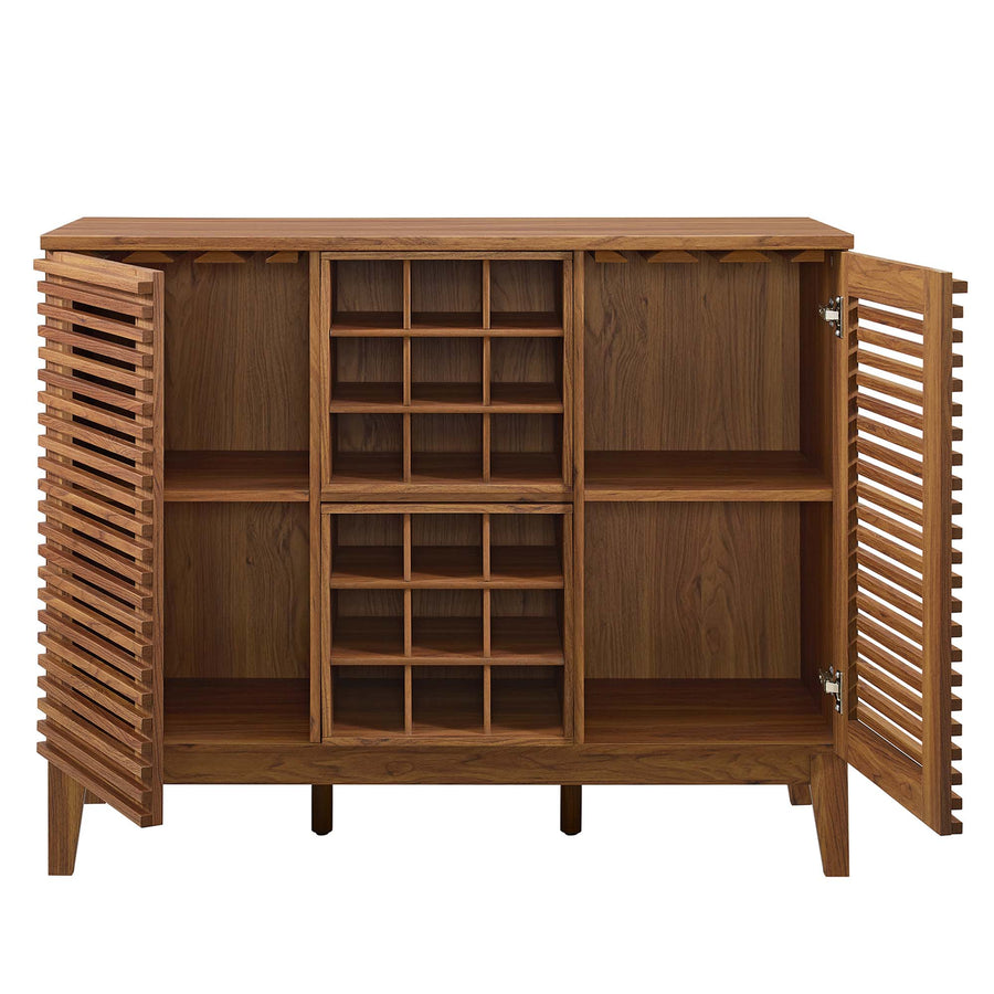 Vera Bar Cabinet in Walnut