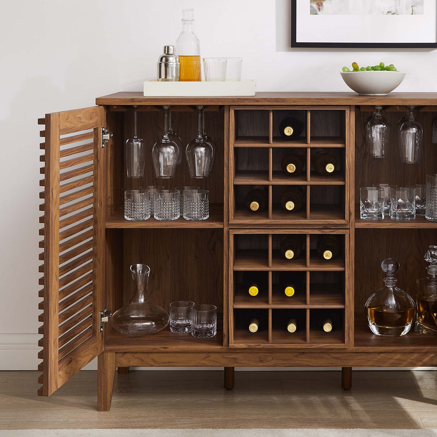 Vera Bar Cabinet in Walnut
