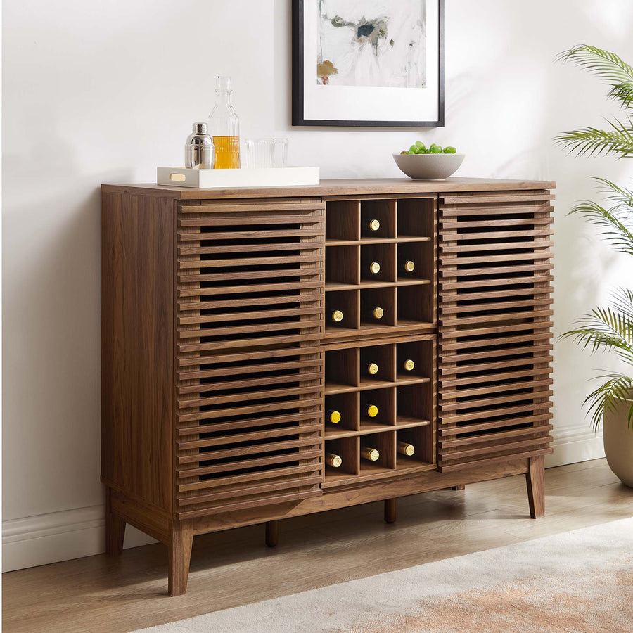 Vera Bar Cabinet in Walnut