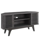 Vera 46" Corner TV Stand in Charcoal