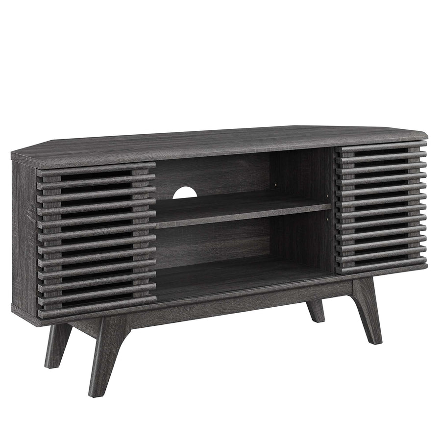 Vera 46" Corner TV Stand in Charcoal
