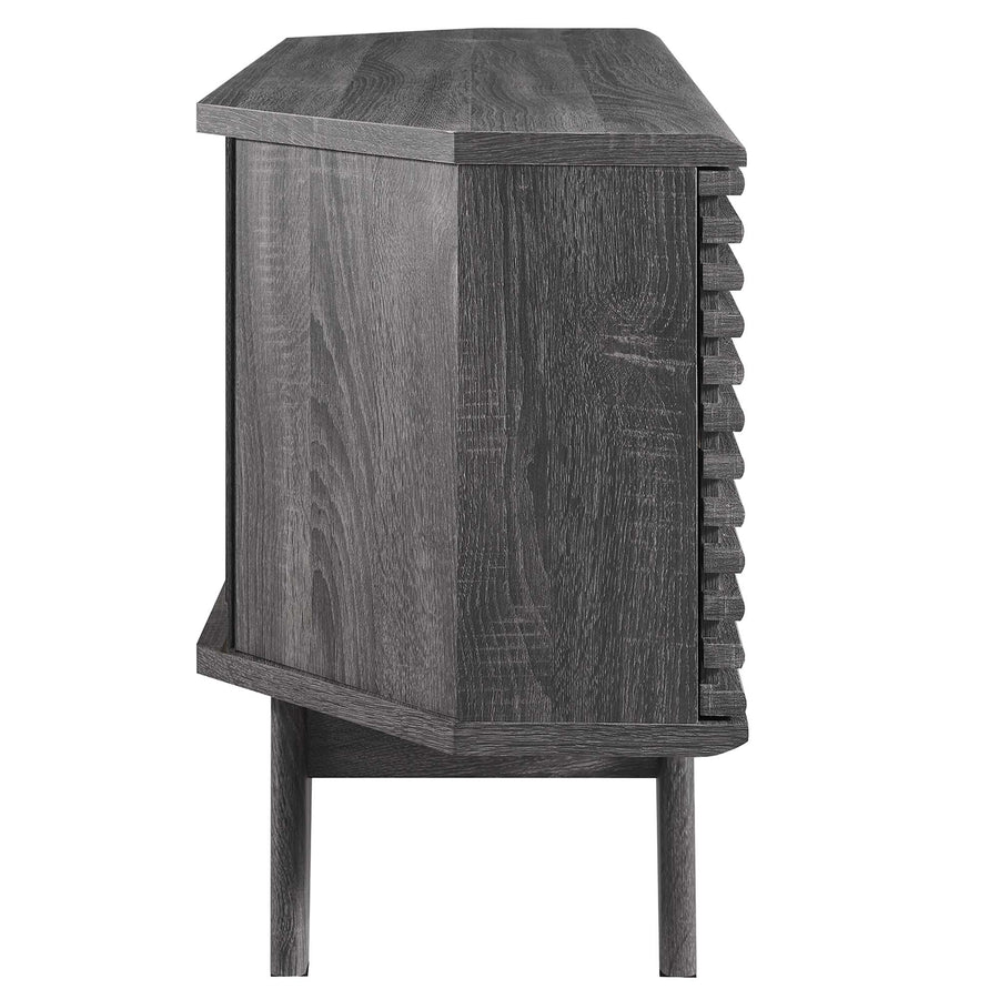 Vera 46" Corner TV Stand in Charcoal