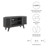 Vera 46" Corner TV Stand in Charcoal