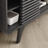 Vera 46" Corner TV Stand in Charcoal
