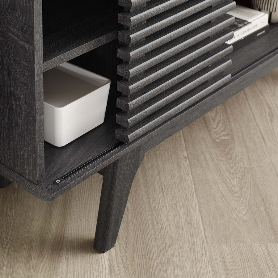 Vera 46" Corner TV Stand in Charcoal