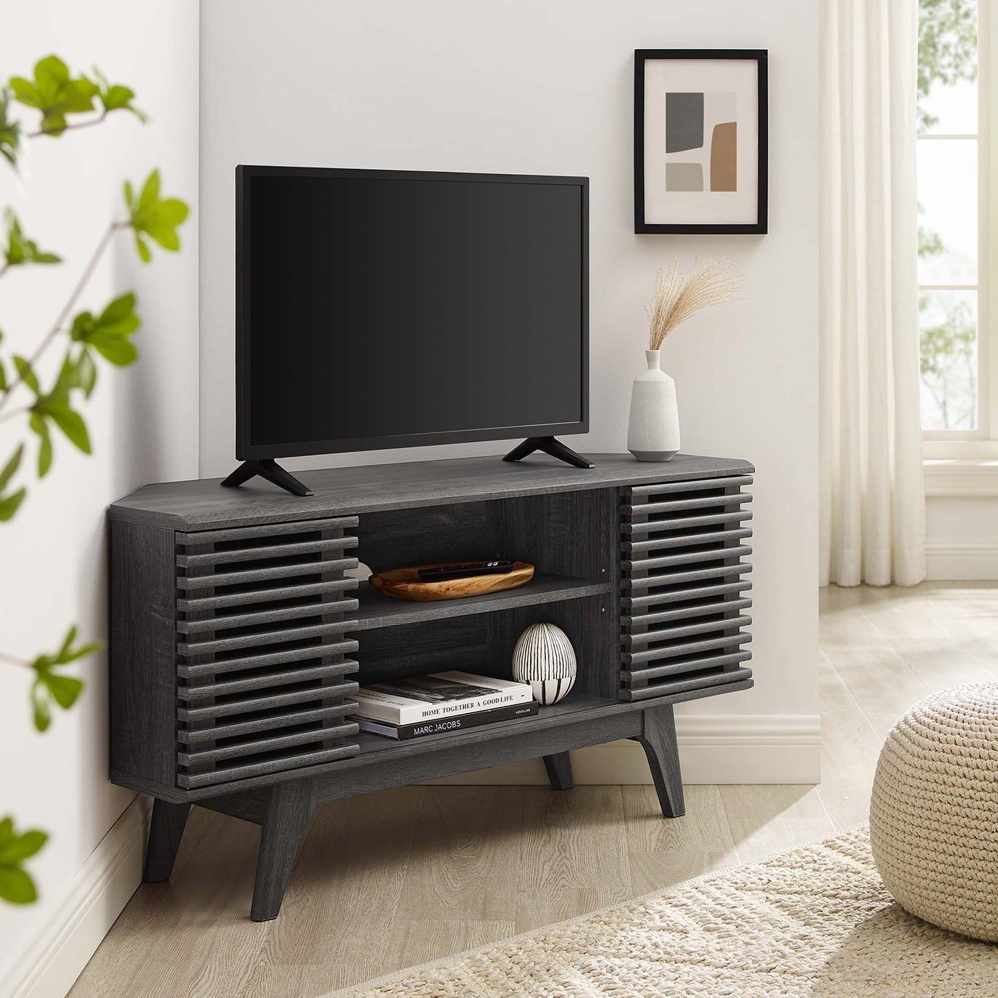 Render 46" Corner TV Stand by Furniture For America