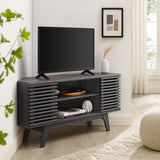 Vera 46" Corner TV Stand in Charcoal