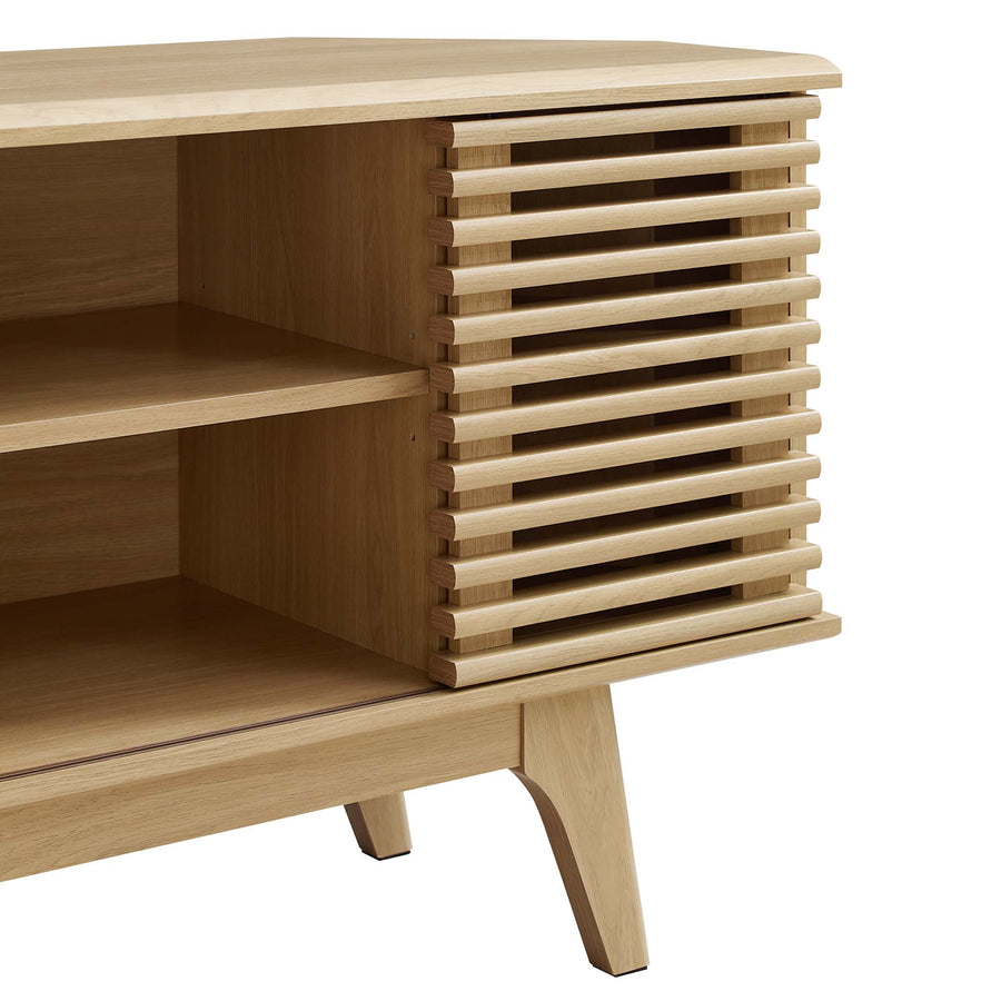 Vera 46" Corner TV Stand in Oak