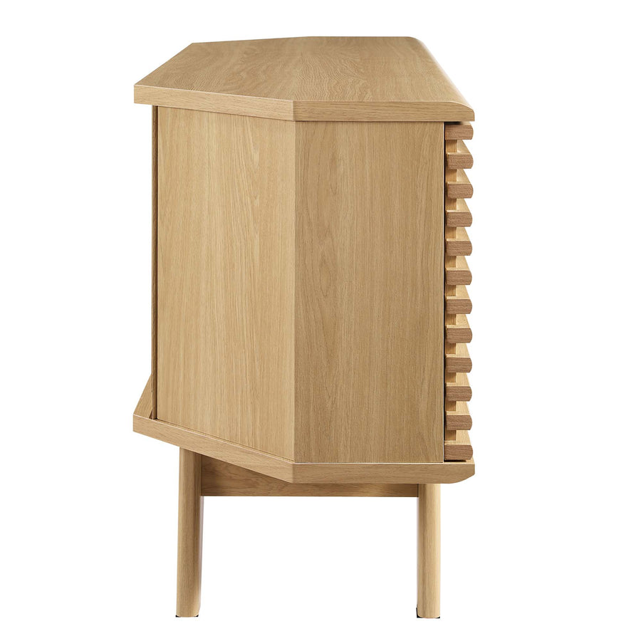 Vera 46" Corner TV Stand in Oak