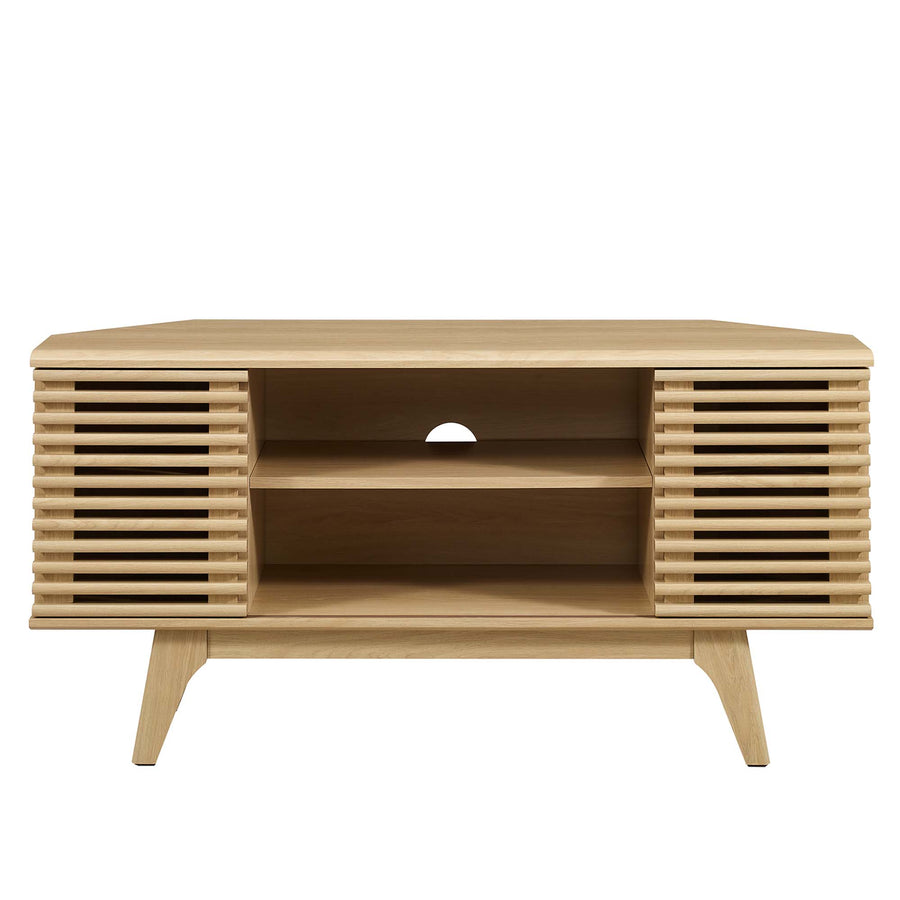 Vera 46" Corner TV Stand in Oak