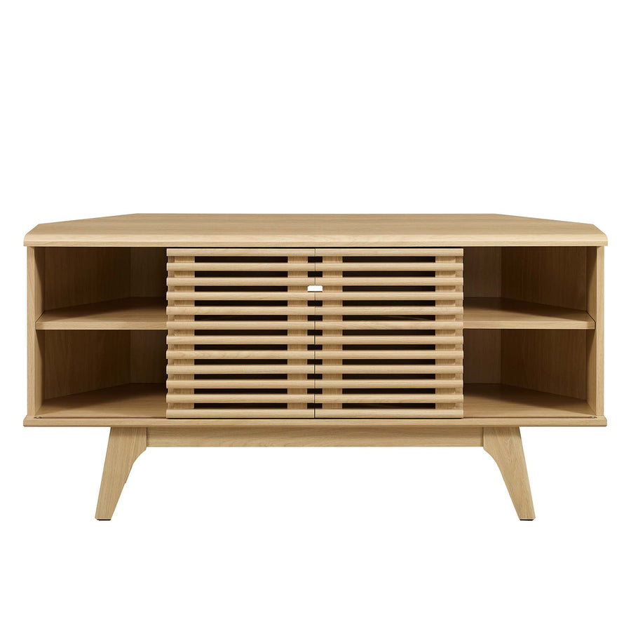 Vera 46" Corner TV Stand in Oak