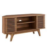 Vera 46" Corner TV Stand in Walnut