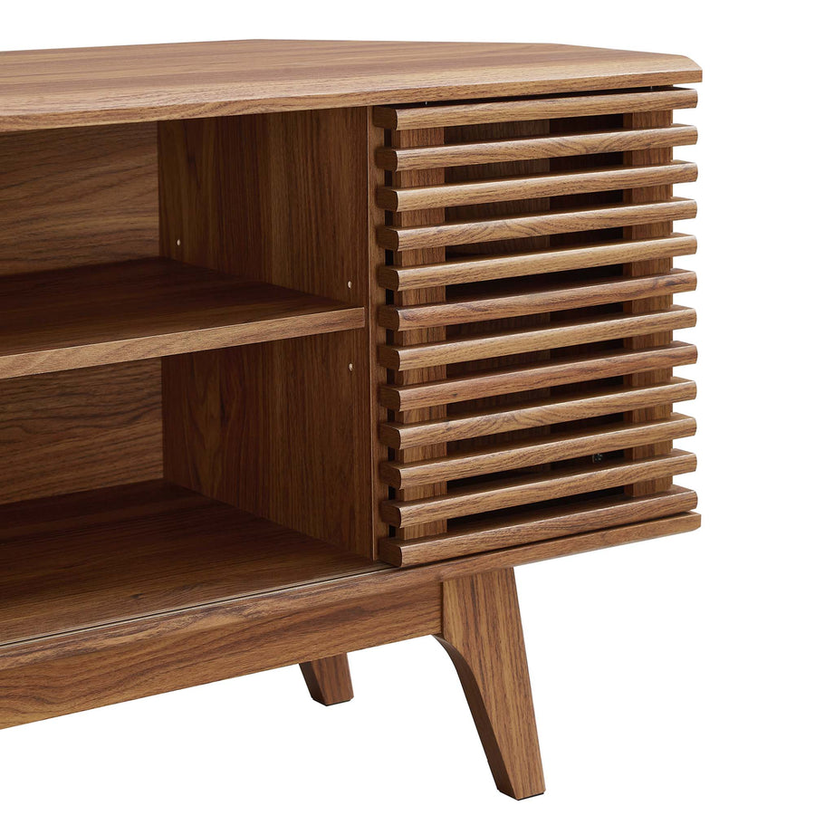 Vera 46" Corner TV Stand in Walnut