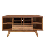 Vera 46" Corner TV Stand in Walnut