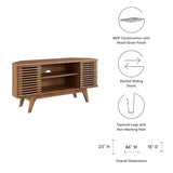 Vera 46" Corner TV Stand in Walnut