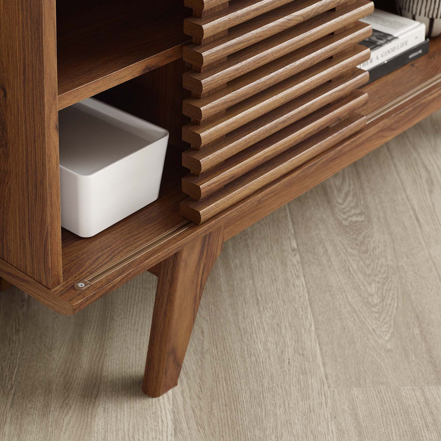 Vera 46" Corner TV Stand in Walnut