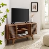 Vera 46" Corner TV Stand in Walnut