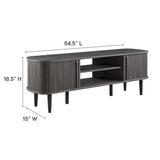 Gorse 55" TV Stand in Charcoal