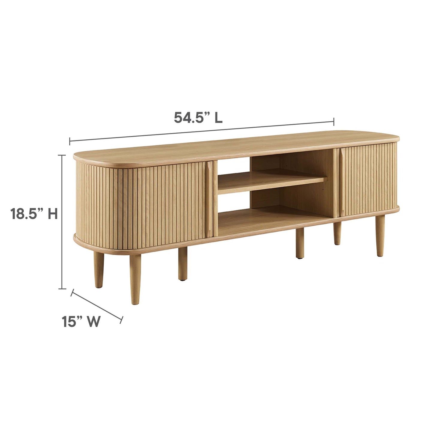 Contour 55" TV Stand by Furniture For America